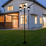 Lanterne de jardin grande pour candlabre extrieur 3 flammes lanterne extrieure solaire sur pied extrieur, ...