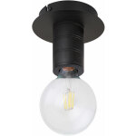 Etc - shop - plafonnier sans abat - jour noir cache douille ronde aluminium rainur� dimmable