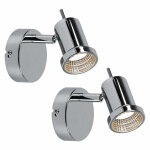 Etc - shop - spot mural orientable led applique murale chrome spot lampe de lit chambre, 5w 400lm blanc ...