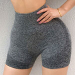 Shorty de yoga gainant fessier taille haute effet minceur sans couture �lastique pour femmes fitness ...