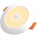 Shyf - spot encastrable led 12w blanc chaud 3000k d�tecteur de mouvement led downlight mince diam�tre ...