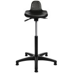 Si�ge assis - debout mousse int�grale r�glage de la hauteur du si�ge 550 - 810mm tube d'acier noir