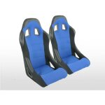 Fk automotive - siges sport fk siges baquets complets pour voiture set edition 4 tissu bleu -