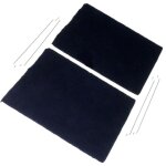 Siemens - lot de 2 filtres charbon d'origine 295x235 mm (00576485 4055385076) hotte aeg, electrolux