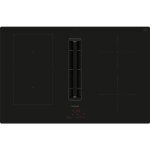 Table de cuisson aspirante induction 80cm 4 feux 7400w noir - siemens - ed811bs16e