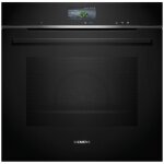 Siemens - four int�grable combi vapeur 71l 60cm a + pyrolyse noir hr776g3b1
