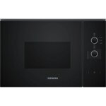 Siemens iq300 bf520lma1 micro - ondes int�gr� noir 20 litres