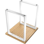 Sifree� lot de 2 pieds de table en m�tal - pieds de table - banc pieds de table rectangulaires pour montage ...