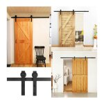 Sifree - 200cm porte placard coulissante, porte coulissante, rail porte coulissante, roulette porte coulissant ...