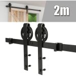 Sifree® 200cm porte placard coulissante, porte coulissante, rail porte coulissante, roulette porte coulissante ... Sifree® 200cm porte placard coulissante, porte coulissante, rail porte coulissante, roulette porte coulissante ...