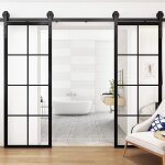 Sifree 366cm porte placard coulissante, porte coulissante, rail porte coulissante, roulette porte coulissante ...