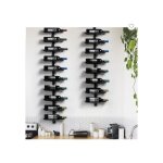 Sifree�porte bouteille mural m�talique casier �tag�re � vin pour 10 bouteilles cave resto maison 126cm ...