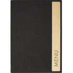 Sigel sm220 chemise pour menu din a4 1 pc(s) avec 2 pochettes transparentes doubles pour 8 pages, reliure ...