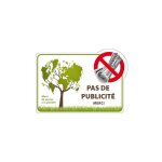 Lot de 2 autocollants pas de publicite (g1301)