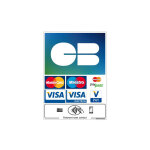 Signaletique. biz france - autocollant paiement carte bancaire ? sticker cb visa mastercard ? 150 x 210 ...