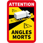 Signaletique. biz france - autocollants attention angles morts poids lourds (m0374). a l'unit� . - a ...