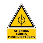 Signaletique. biz france - etiquette adh�sive cables photovoltaiques (c1165). le lot de 100 . - le lot ...
