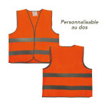 Gilet de signalisation petit prix personnalise (wgileco perso) - orange fluo - #fd7a16