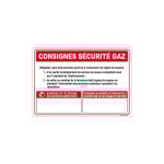 Signaletique. biz france - panneau consignes securite gaz (a0619) - plastique pvc 1, 5 mm - 300 x 210 ...
