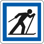 Signaletique. biz france - panneau indication ce6b ? d�part circuit de ski de fond ? gamme ecolign ? ...