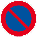 Signaletique. biz france - panneau interdiction de stationner, panneau de signalisation taille standard ...