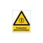 Signaletique. biz france - panneau production photovoltaique (c1502) - plastique pvc 1, 5 mm - 210 x ...
