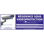 Signaletique. biz france - panneau residence sous videoprotection (g0846 - loi - b - new) - plastique ...