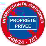 Panneau de signalisation autocollant. panneau interdiction. panneau parking, panneau d'information adh�sif ...