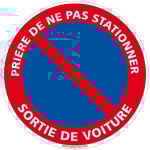 Panneau de signalisation autocollant. panneau interdiction. panneau parking, panneau d'information adh�sif ...