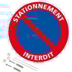 Signaletique. biz france - stationnement interdit panneau de signalisation rond en pvc rigide prperc ...