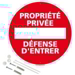 Signaletique. biz france - proprit prive dfense d'entre panneau de signalisation rond en pvc rigide ...