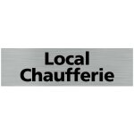 Signaletique. biz france - pictogramme local chaufferie (q0150). - plaque aluminium bross� -