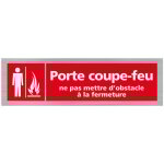 Signaletique. biz france - pictogramme porte coupe. feu ne pas mettre d'obstacle a la fermeture(q0358). ...