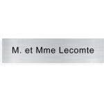 Signaletique. biz france - plaque personnalisable pour bo�te aux lettres ? gravure pvc 10x2, 5 cm ? autocollan ...