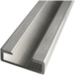 Rail de fixation en aluminium. rail alu pour panneau - 40 cm