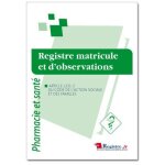 Signaletique. biz france - registre matricule et d'observations ? �tablissements de sant� ? a4 ? conforme ...