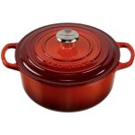 Le creuset - signature cocotte ronde 20 cm rouge cerise