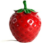 Lampe fraise en porcelaine