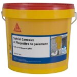 Sika - colle  carrelage en pte pour carreaux et plaquette de parement (d1 - et) ceram basic - ivoire ...