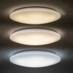 Plafonnier led rond plat 48w etoil - blanc froid 6000k - 8000k silamp