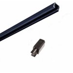 Rail triphas� pour spot led 1, 5m noir silamp