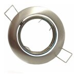 Silamp - support spot encastrable gu10 led orientable rond inox