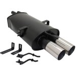Silencieux echappement bmw e46 320i / 325i / 330 01 - 05 - 2x76mm rl - 27672657