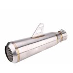 Silencieux d'échappement, tuyau de silencieux d'échappement modifié pour moto universelle de 51 mm (titane ... Silencieux d'échappement, tuyau de silencieux d'échappement modifié pour moto universelle de 51 mm (titane ...