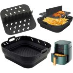 Silicone mould for cosori 5. 5l xxl / ninja speedi 5. 7l hot air fryer accessory for philips cosori ninja ...
