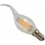 Ampoule e14 led flamme filament 6w 220v 360� - unit� / blanc chaud - silumen