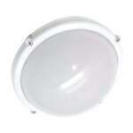 Applique murale led 12w ip44 hublot blanc - blanc froid silumen