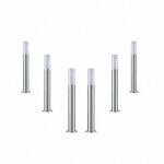 Borne ext�rieure 60cm 220v ip65 - pack de 6 / argent silumen