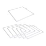 Dalle led cadre lumineux 60x60 slim 36w blanc (pack de 6) - blanc chaud silumen