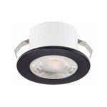 Silumen - mini spot led encastrable 3w 38 rond noir smd